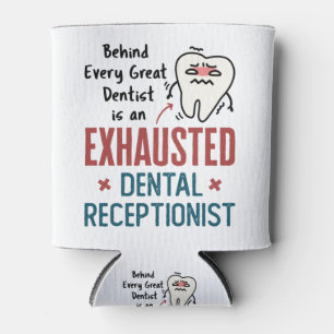 Porta-lata Esgotado Recepcionista Dental Engraçado Escritór