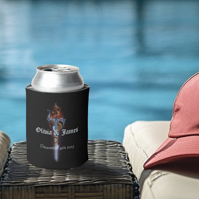 Porta-lata Espada do Dragão Vermelho (Criador carregado)