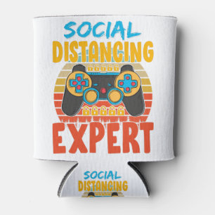 Porta-lata Especialistas em Distância Social Jovens de Jogos