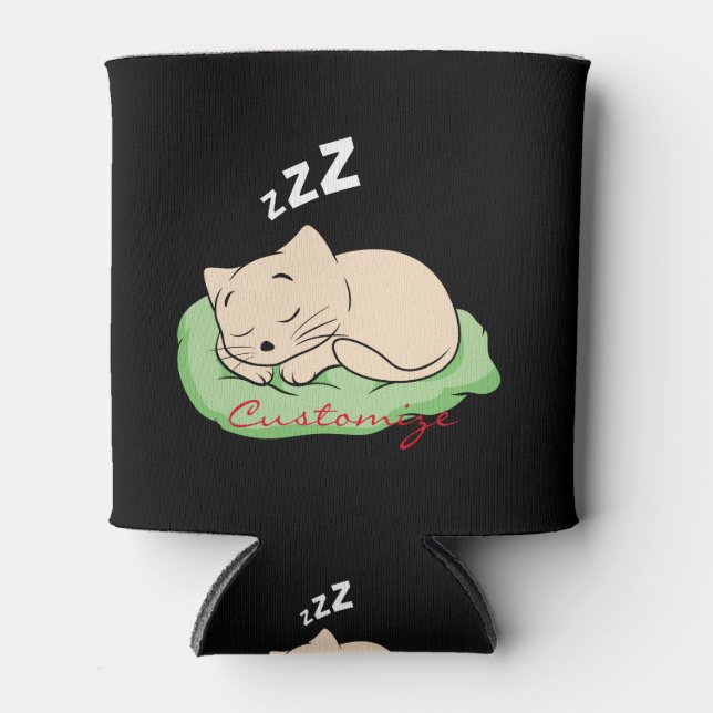 Porta-lata Espingarda do Gatinho de dormir (Frente)