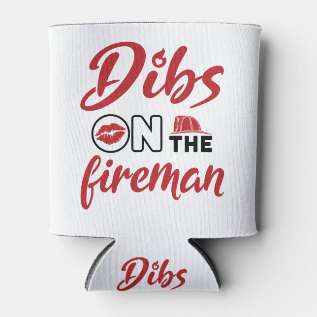 Porta-lata Esposa Bombeiro Dibs no Bombeiro (Frente)