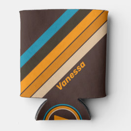 Porta-lata Espresso Drift Strips com Nome