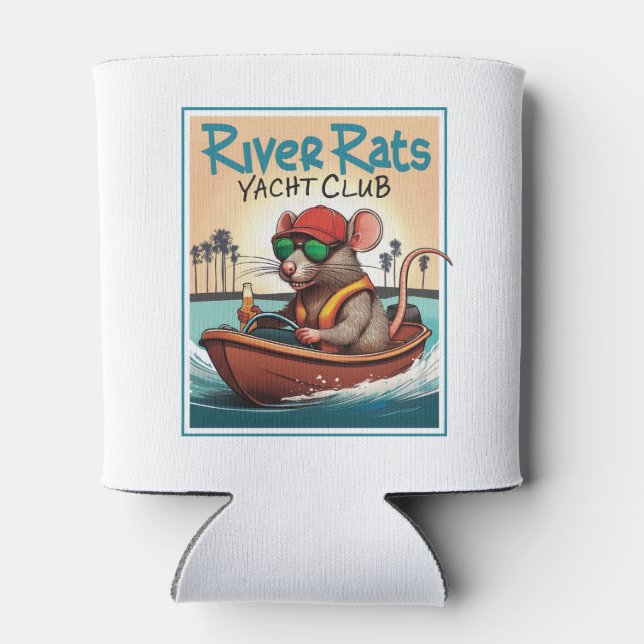 Porta-lata Espuma branca pode Koozie (Traseira)