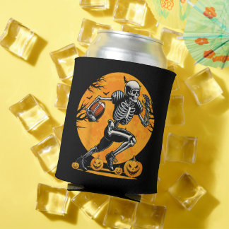 Porta-lata Esqueleto de Halloween Jogador de Futebol American