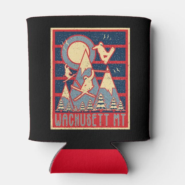 Porta-lata Esqui da Montanha WMassachusetts dos anos 80 (Traseira)