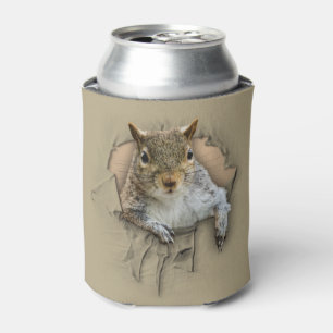 Porta-lata Esquilo de Camisa Estampado