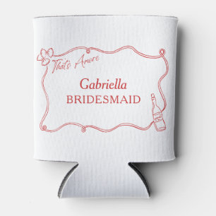 Porta-lata Essa é uma Bridesmaid Personalizada Italiana