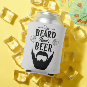 Porta-lata Esta Barba Precisa de Cerveja Presente Divertido P
