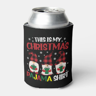 Porta-lata Esta é Minha Camisa de Pijama de Natal Família Gno