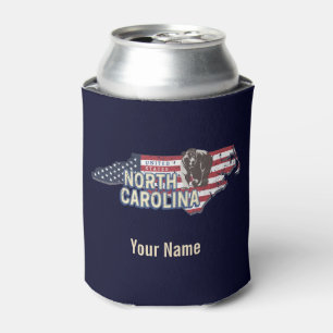 Porta-lata Estado da Carolina do Norte Estados Unidos Mapa US
