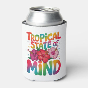 Porta-lata Estado Tropical de Espírito Verão Praia Tropical