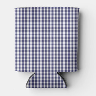 Porta-lata Estados Unidos Flag Blue e White Gingham verificad