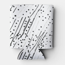 Estampas ou bolinhas pretas, brancas, de cinza