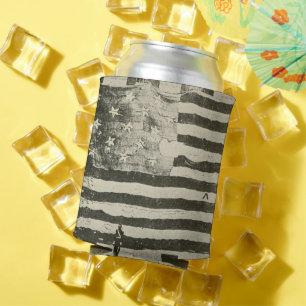 Porta-lata Estandarte Estrelado: Bandeira Americana em Exposi