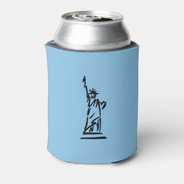 Porta-lata Estátua da Liberdade Azul (Can Back)