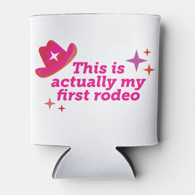 Porta-lata Este é meu primeiro Rodeio (Frente)