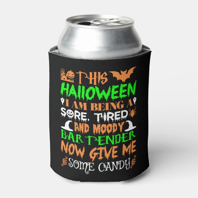 Porta-lata Este Halloween Candy Moody Bartender (Can Front)