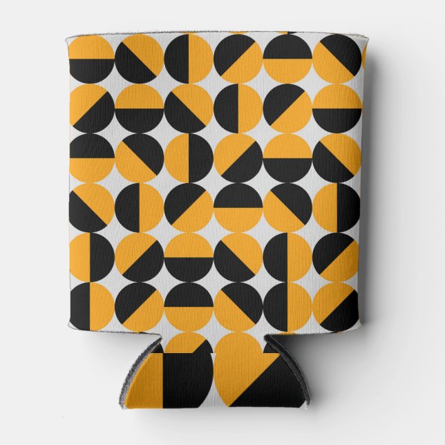 Porta-lata estilo anos setenta, meio círculo geométrico. (Frente)