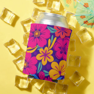 Porta-lata Estilo Colorido Blooms-Dopamina - Flores Retro