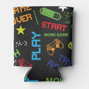 Porta-lata Estilo de Jogo de Pixel: Abstrato Invisível.