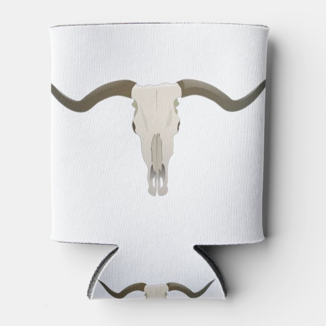 Porta-lata Estilo Ocidental Longhorn (Frente)