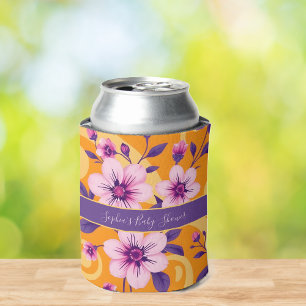 Porta-lata Estilo Vibrante de Florais de Verão-Dopamina