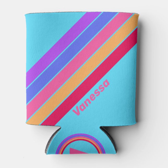 Porta-lata Estirpes de Vidro Marítimo com Nome (Frente)