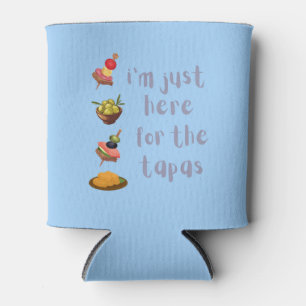 Porta-lata Estou Aqui Apenas Para As Tapas Engraçado
