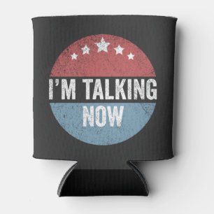 Porta-lata Estou falando agora Trump Kamala Presidente Debate