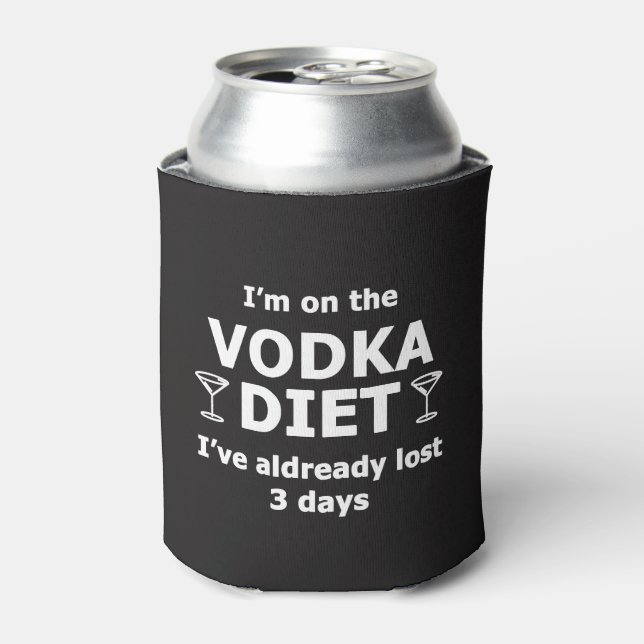 Porta-lata Estou na Dieta Vodka (Can Front)