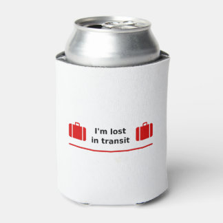 Porta-lata Estou perdido no trânsito com cor leve de duas mal