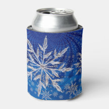 Estrela Floco de Neve de Natal Azul Gelo