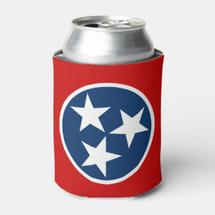 Porta-lata Estrelas brancas da bandeira do Tennessee