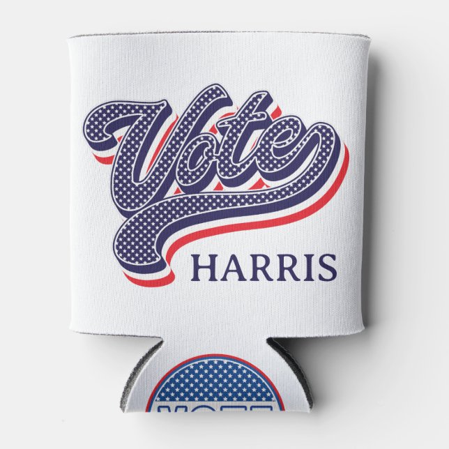 Porta-lata Estrelas e faixas eleitorais personalizadas (Frente)