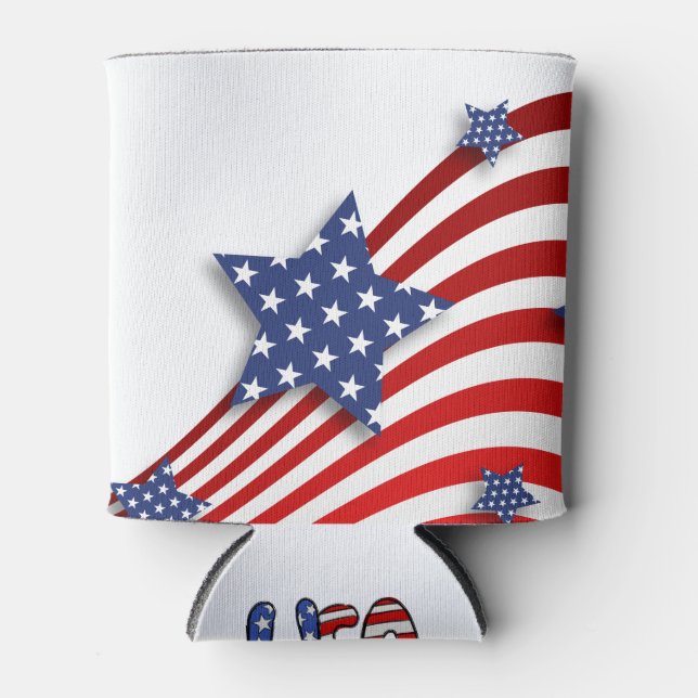 Porta-lata Estrelas e Stripes EUA (Frente)