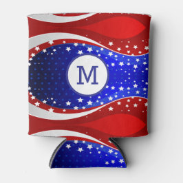 Porta-lata Estrelas Patrióticas e Stripes Bandeira Abstrato A
