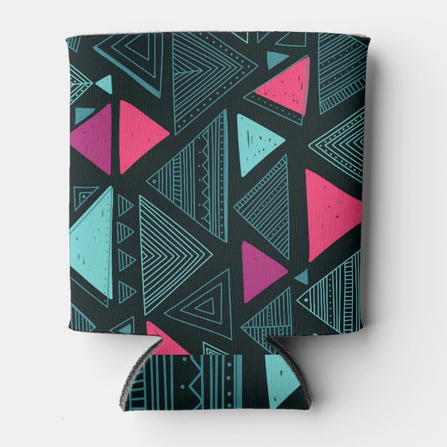 Porta-lata Etnia Tribal Boho: Doodle Vintage. (Frente)