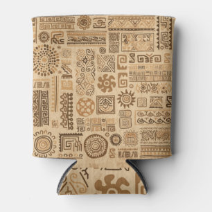 Porta-lata Étnica feita à mão: Padrão Design Ornamental
