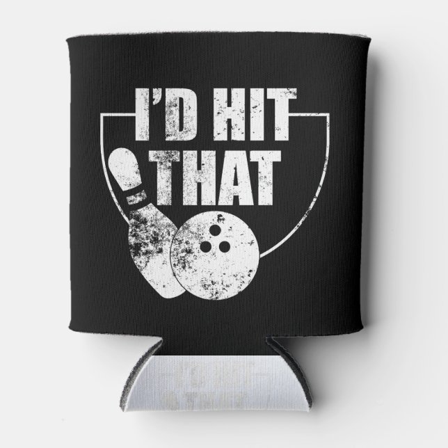 Porta-lata Eu Acertava Naquela Boliche Engraçada Presente Par (Frente)