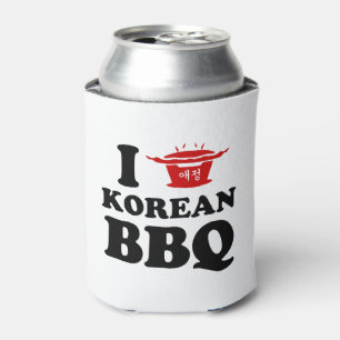 Porta-lata Eu amo churrasco coreano (고기구이)