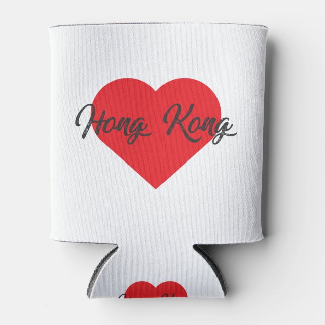 Porta-lata Eu Amo Hong Kong (Frente)