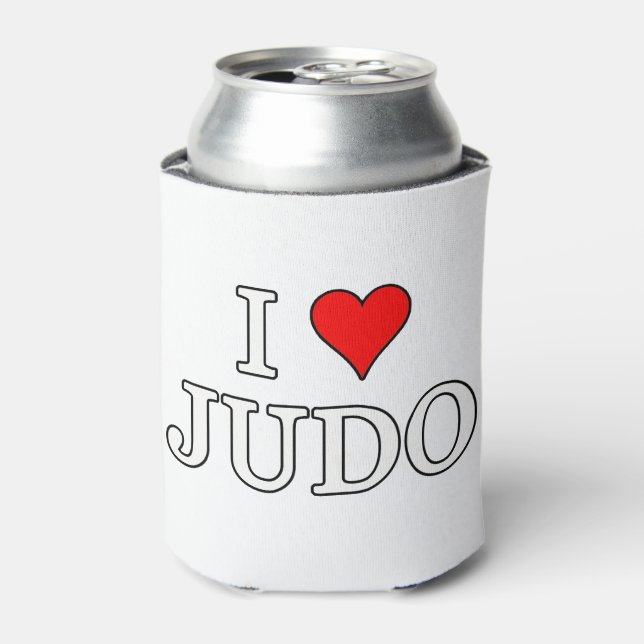 Porta-lata Eu Amo Judo (Can Front)