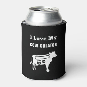 Porta-lata Eu Amo Meu Calcula-Vacas Piada Divertida de Calcul
