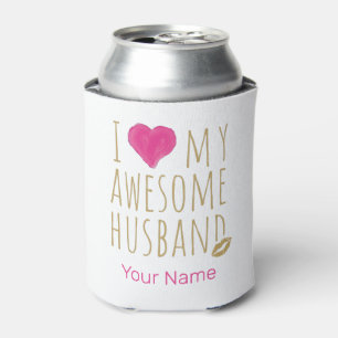 Porta-lata Eu amo meu incrível marido casando no aniversário