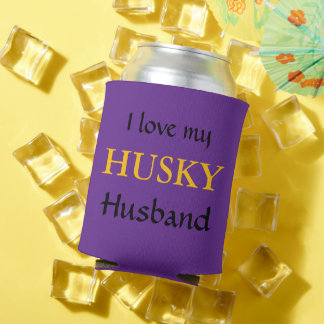 Porta-lata Eu amo meu marido Husky