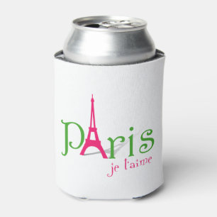 Porta-lata Eu amo Paris