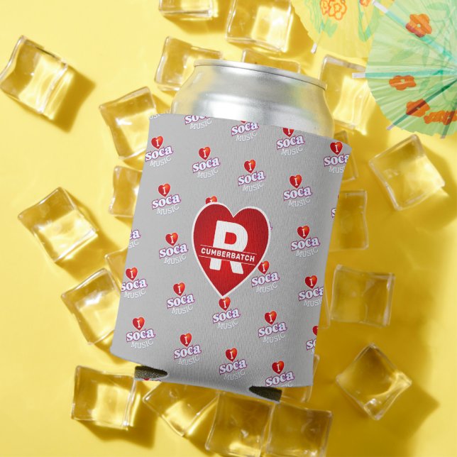 Porta-lata EU AMO SOCA nas CINZAS (Verão in situ)