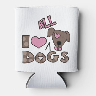 Porta-lata Eu Amo Todos Os Cães