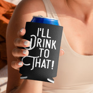 Porta-lata Eu bebo para isso Cerveja Parte Humor Bebendo
