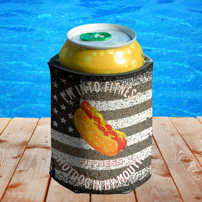 Porta-lata Eu estou na Malhação Ajustado Cachorro na minha bo (Criador carregado)